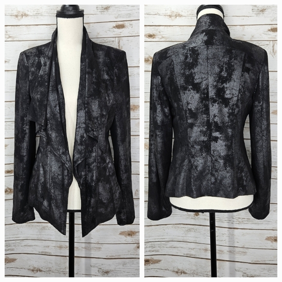 Guess Open Front Blazer Wide Lapel Size Medium - Picture 5 of 6